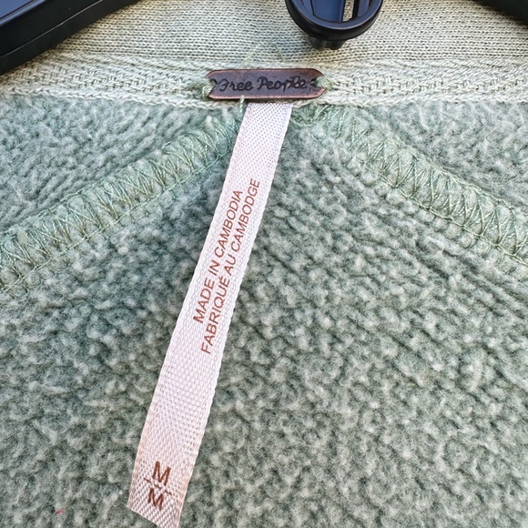 EUC Free People Sage Green Textured Cardigan - Picture 4 of 4